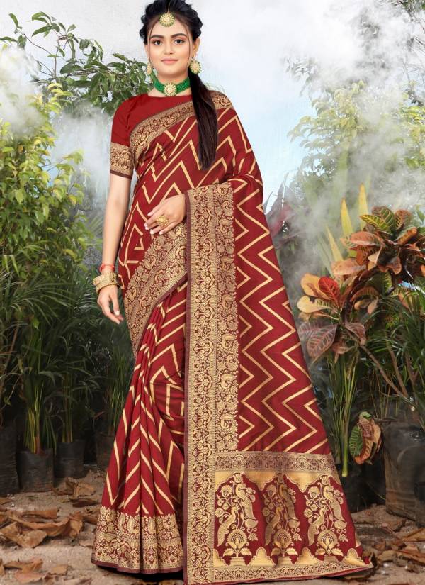 Santraj 1024 New Fancy Party Wear Banarasi Silk Saree Collection